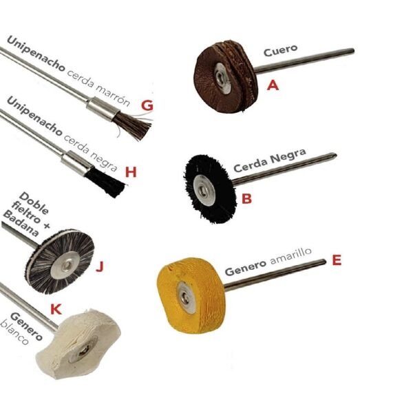 Cepillitos para Pieza de Mano x Un. DIAN FONG