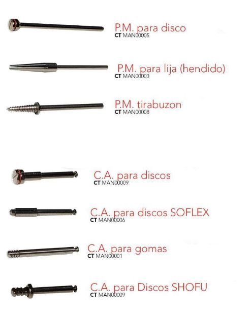 Mandriles para Discos / Lijas / Gomas BELKYS