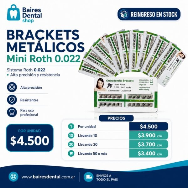 Combo Brackets Metalicos Mini Roth 0.022